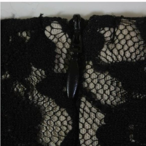 Alexia Admor Lace Contrast Sheath Dress Black XS - Picture 5 of 7